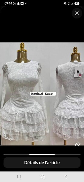 Robe Dentelle Féminine Élégante