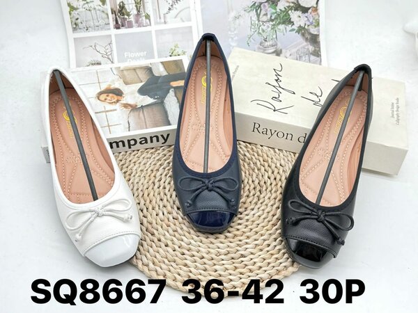 Ballerines élégantes en cuir