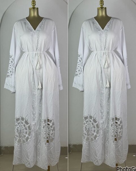Robe longue blanche élégante