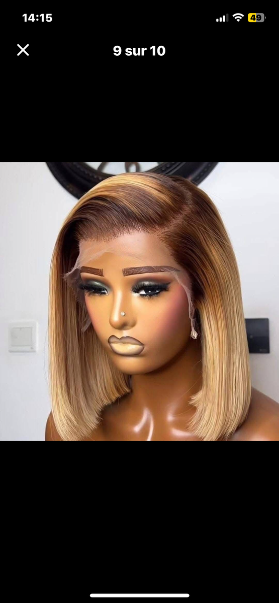 Perruque Bob en Dentelle Naturelle