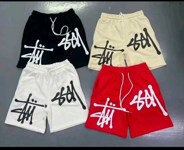 Shorts d'été en coton imprimé