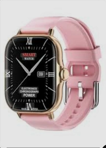 Montre connectée moderne rose