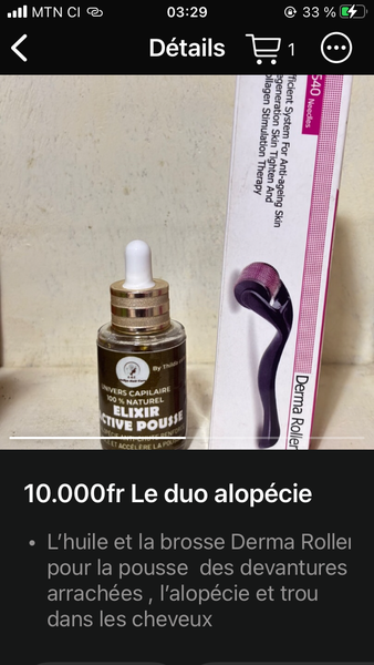 Duo Anti-Alopecie Huile & Derma Roller
