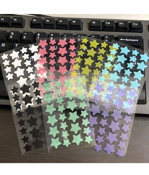 Autocollants Étoiles Colorées