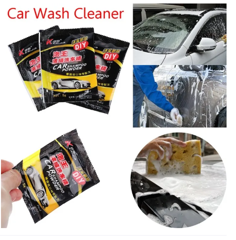Pack Of 5 Car Wash Shampoo Powder Foam Cleaner