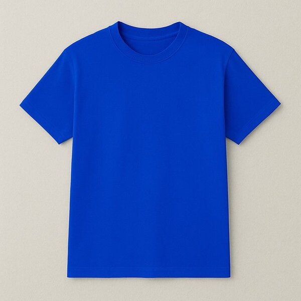 T-shirt bleu unisexe confortable