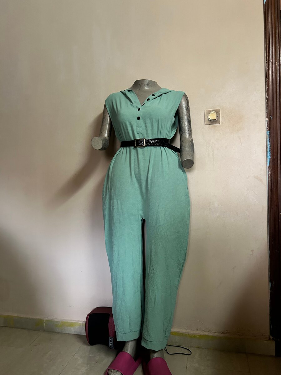 Combinaison Femme Élégante Verte