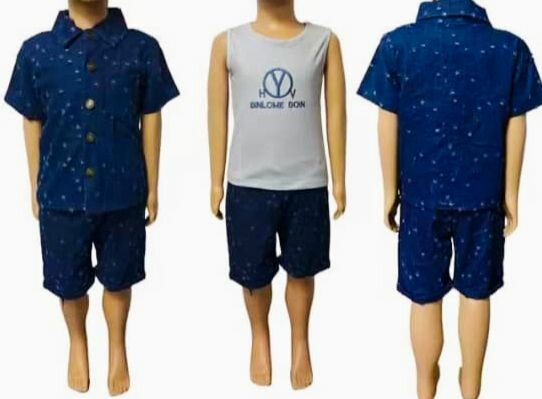 Ensemble Garçon Été Bleu 1-5 Ans