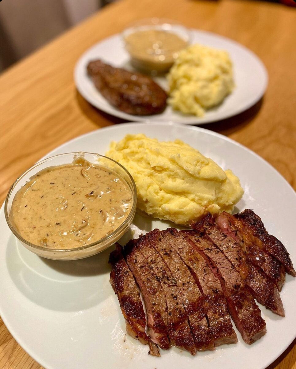 Entrecôte accompagné de Pomme