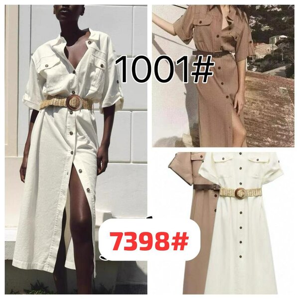 Robe-chemise élégante ceinturée