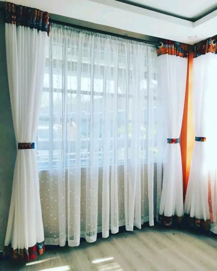 chitenge kitchen curtains