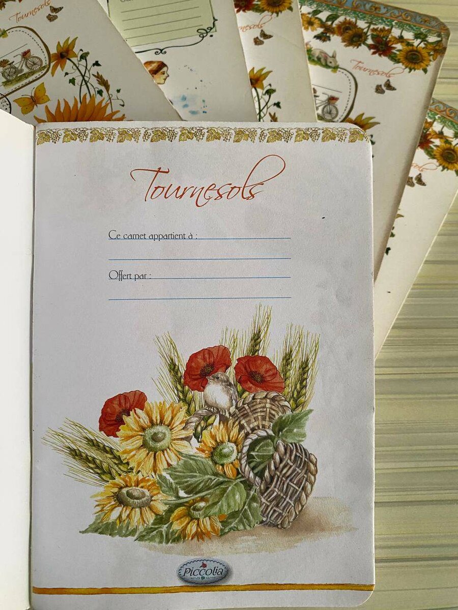 Carnet de notes Tournesols