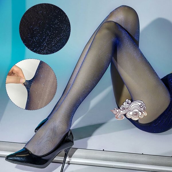 Collants scintillants élégants femme