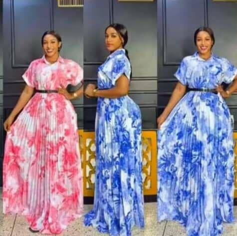 Robe longue imprimée élégante