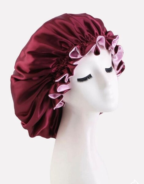 Bonnet de nuit en satin pour femmes