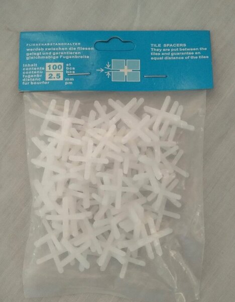 Croix-joint de carreaux 2.5mm