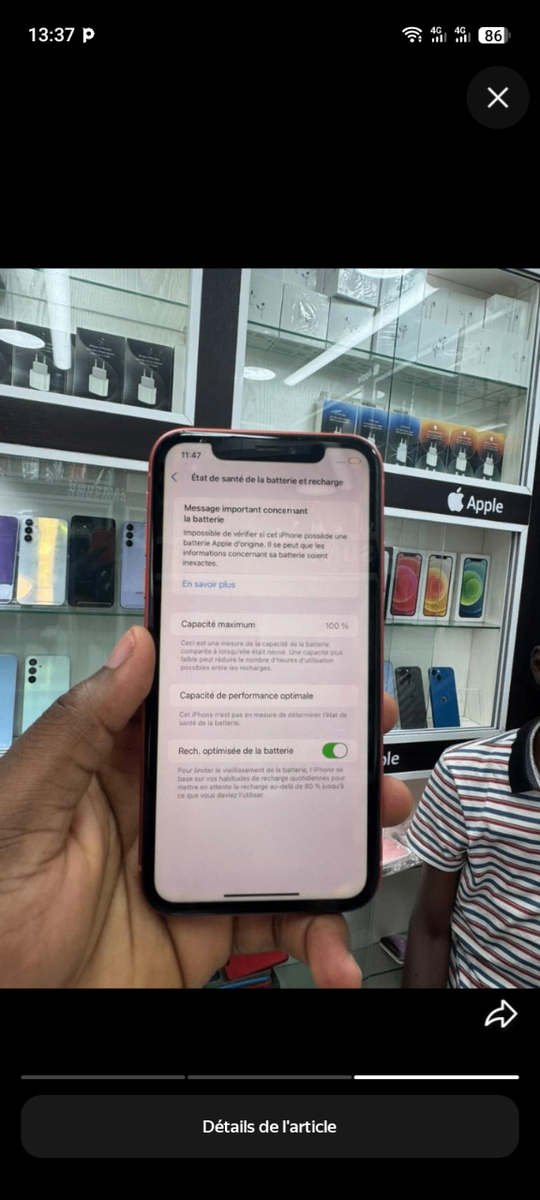 iPhone XR Rouge 128 Go