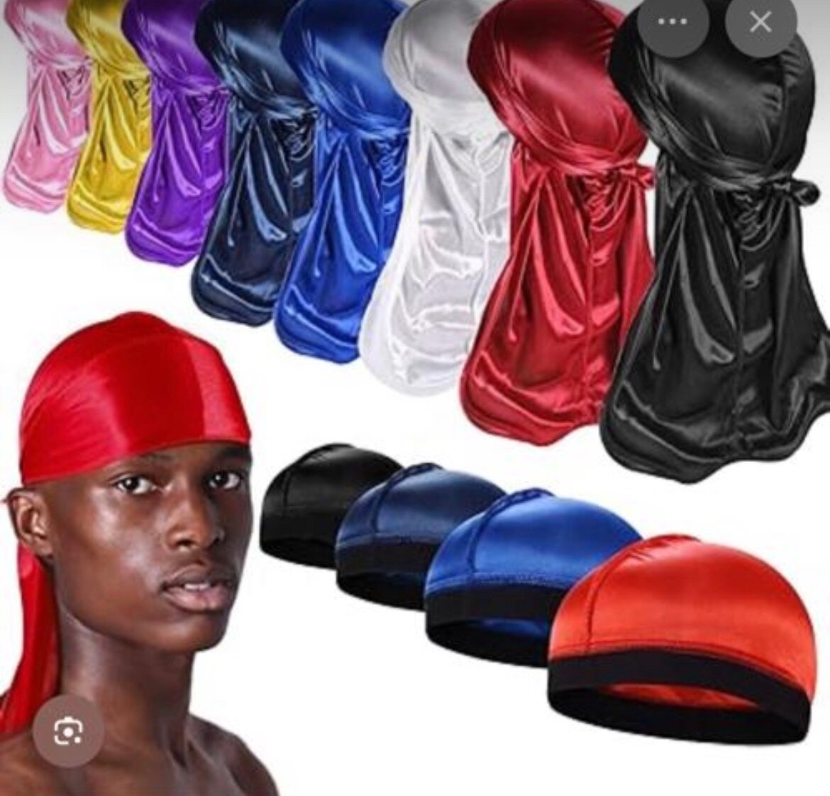 Ensemble de durags colorés