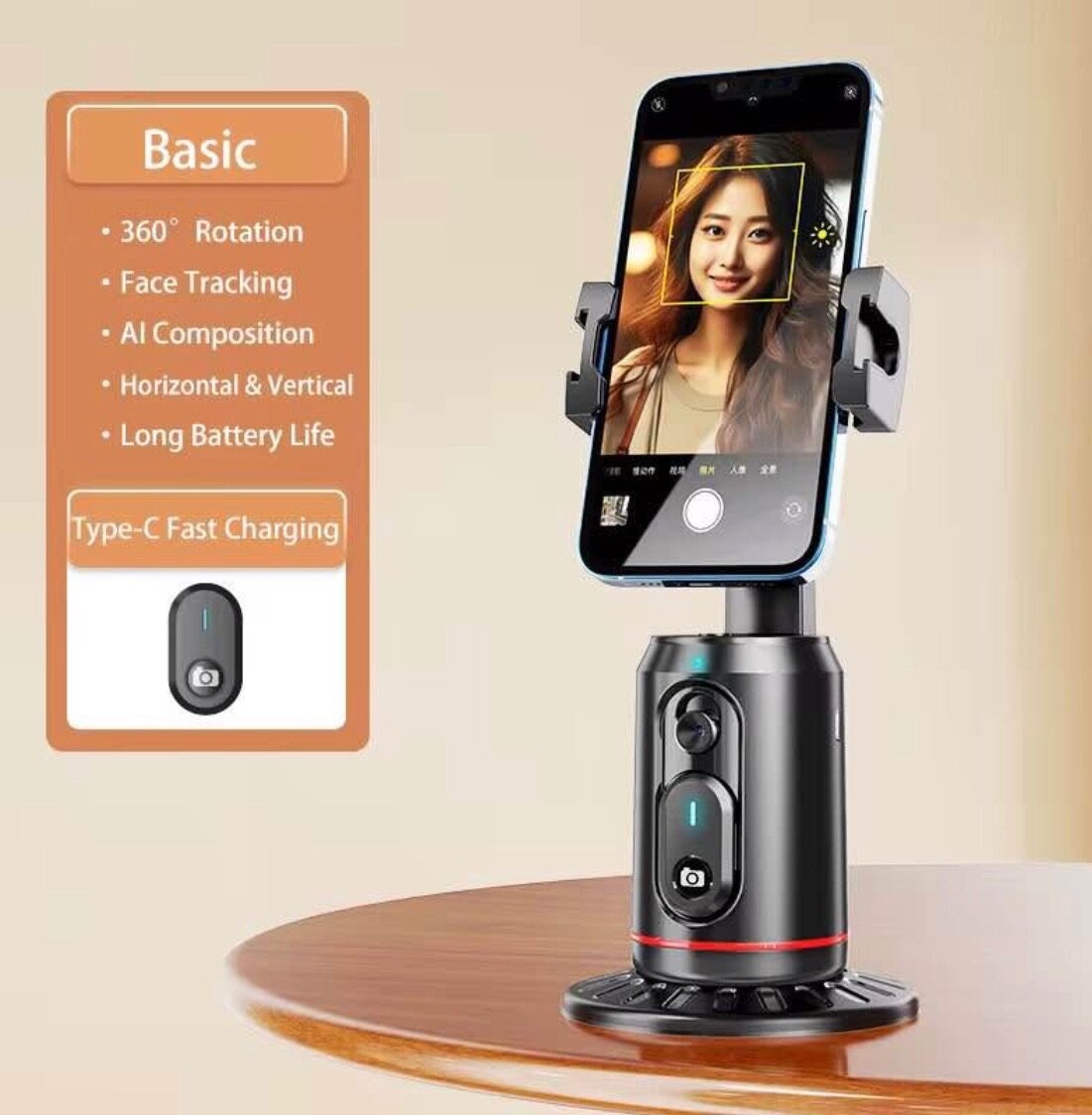 Support téléphone rotatif 360°