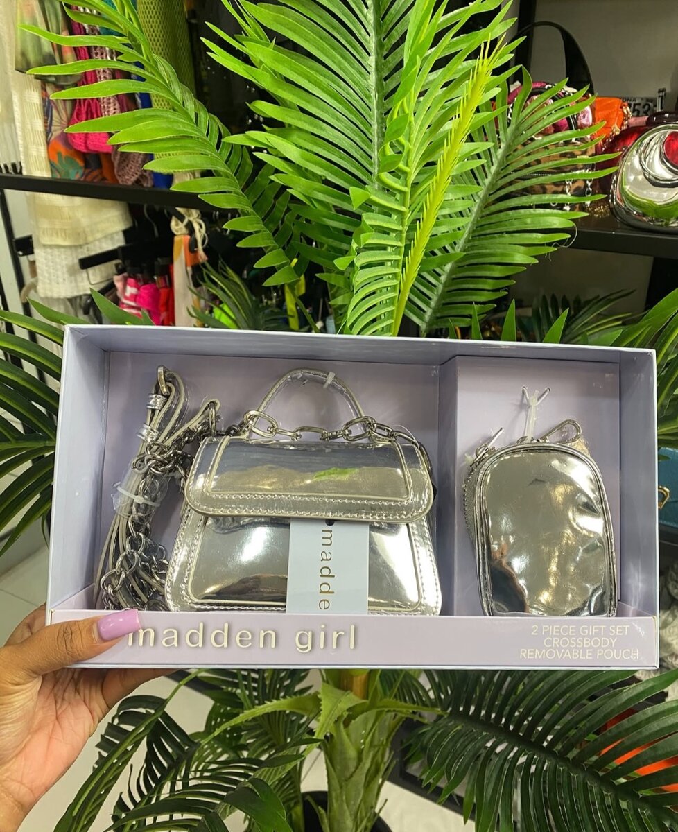 Mini silver bag