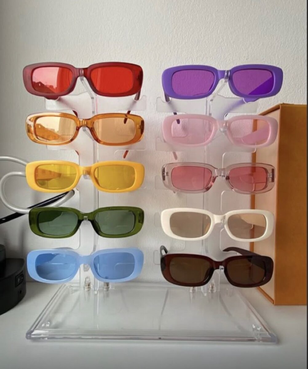 Lunettes de soleil colorées tendance