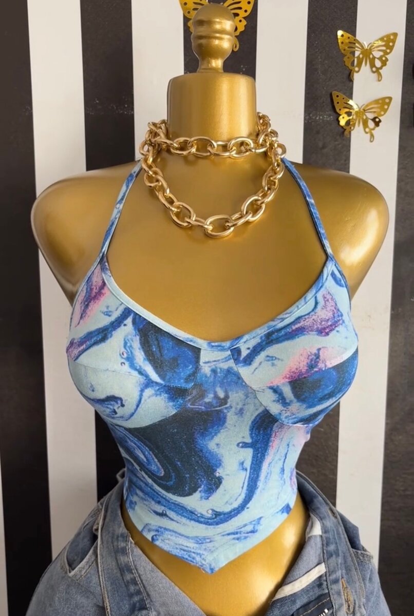 Débardeur marbré femme