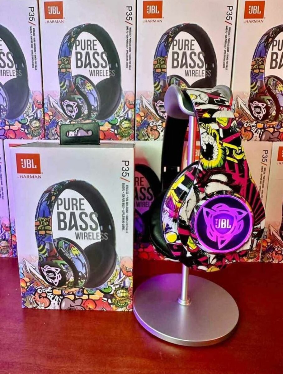 Casque bluetooth JBL P35 lumineux extra bass