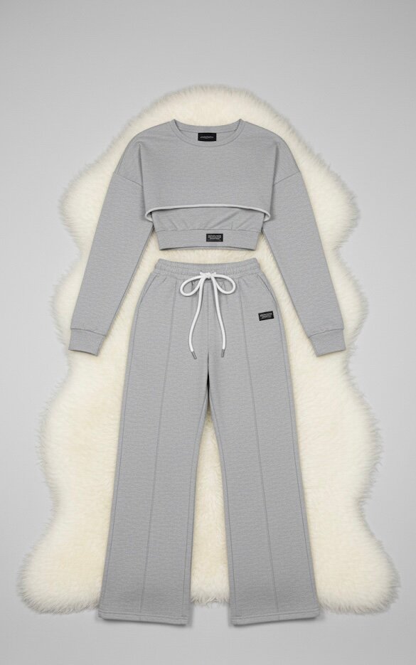 Ensemble Confort Gris Femme