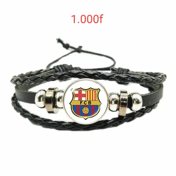 Bracelet en cuir football
