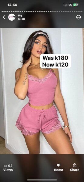 ensemble de nuit (short + T-shirt)