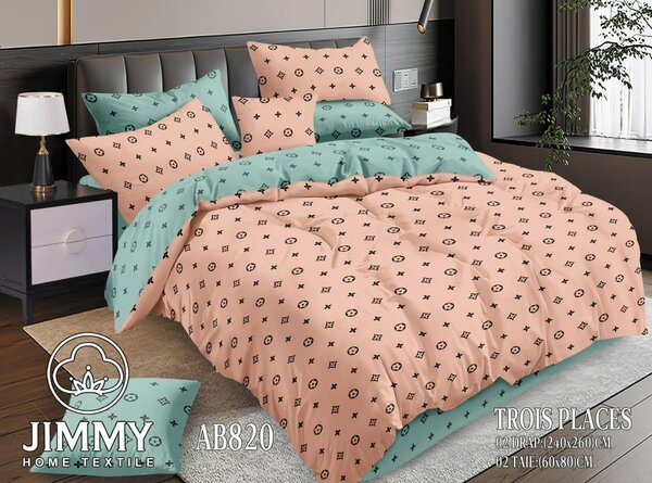 Draps et couette 3 places 