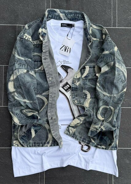 Veste en jean homme ZARA