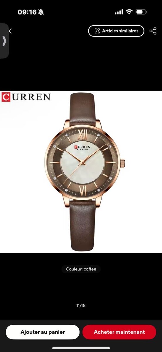 Montre CURREN Élégante