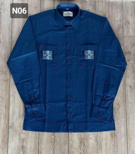 Chemise en coton à poches homme