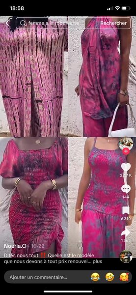 Robe élégante wax coloré