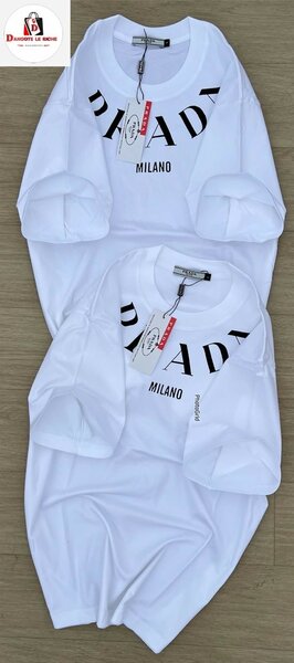 T-shirt blanc avec logo Milano