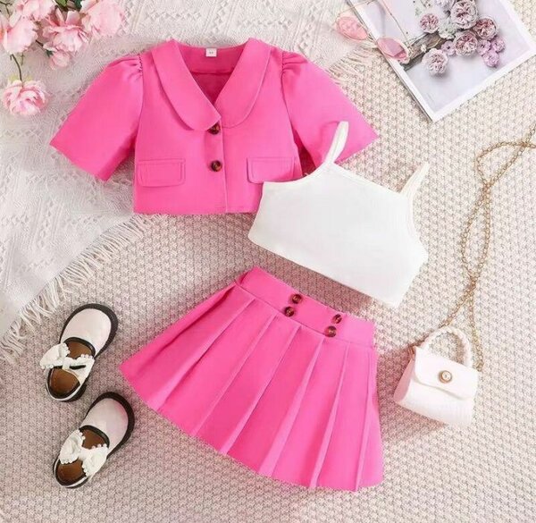 Ensemble rose élégant fille