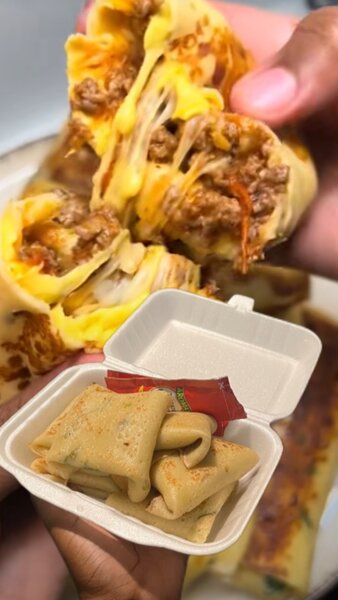 Mini Crêpes viande  fromage