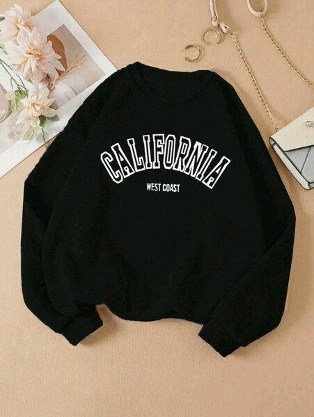 Sweatshirt noir 'California'