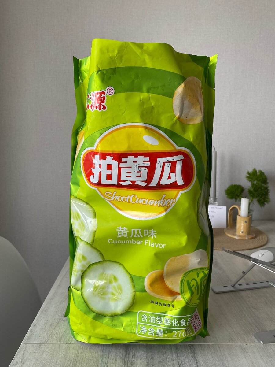 Китайские чипсы с огурцом