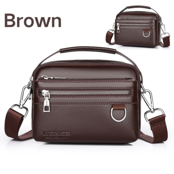 Sac à main marron WEIXIER en cuir