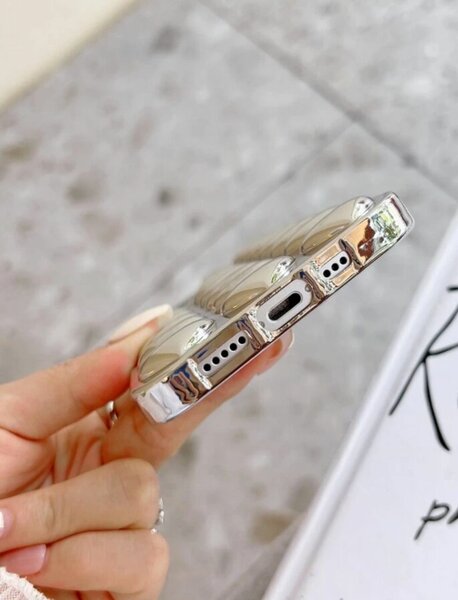 Coque iPhone 12 Coeurs Miroir