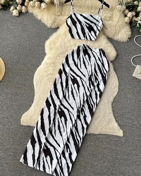 Set Zebra Imprimé Élégant