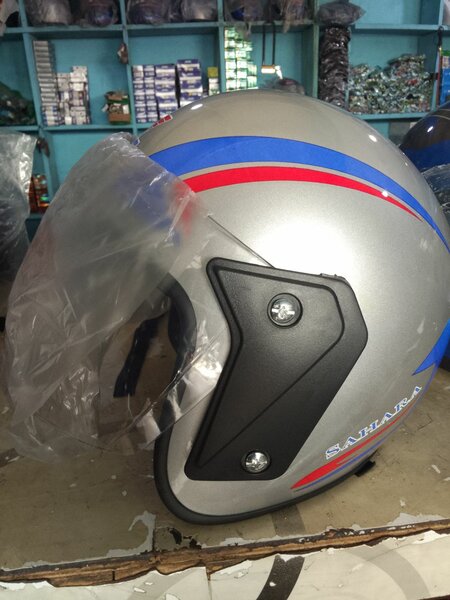 Casque Moto Sahara Argenté