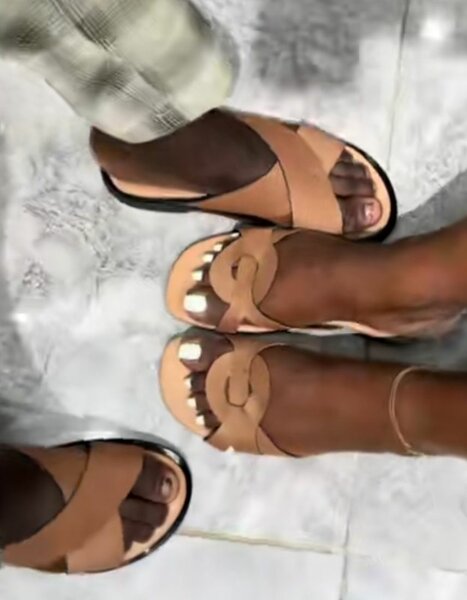 Sandales en cuir unisexe