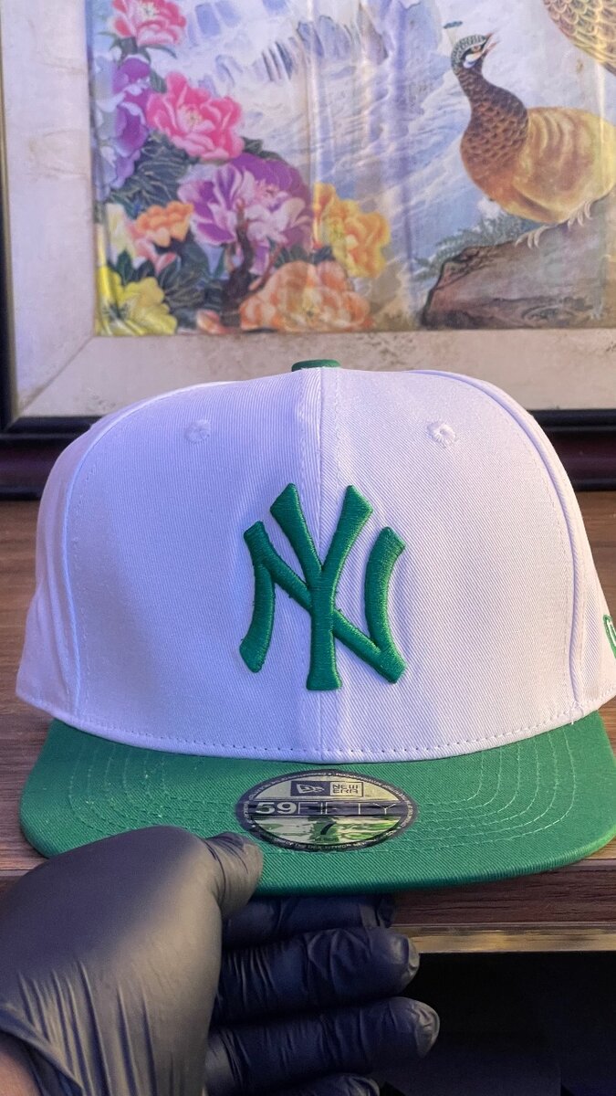 Casquette Snapback Blanc Vert