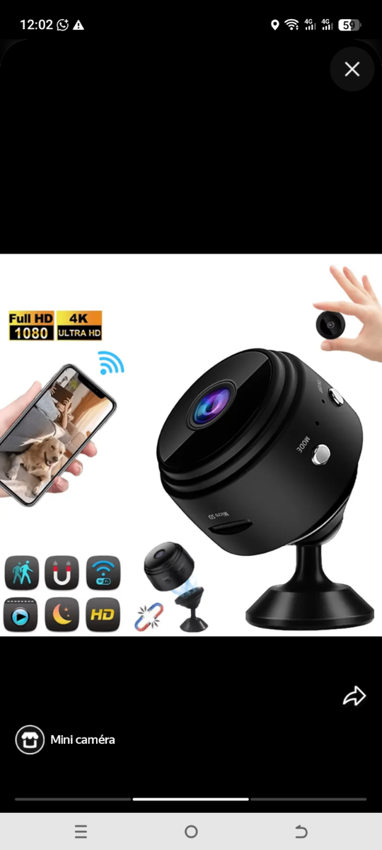 Mini caméra authentique