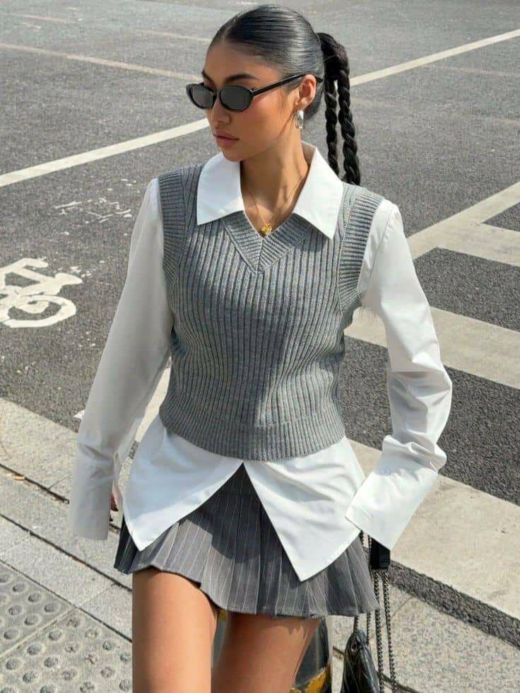 Pull sans manches élégant