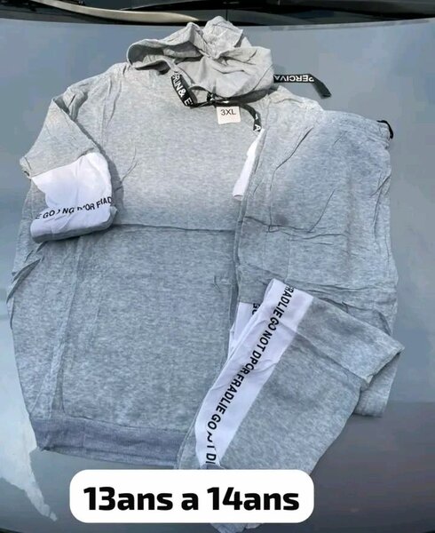 Ensemble Jogging Gris 3XL