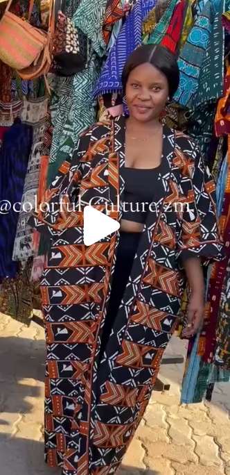 Women's kimono jacket with print